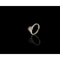 1.8 grams 18 carat White Gold Fancy Diamond Solitaire Ring