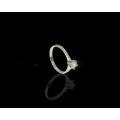 1.7 grams 18 carat White Gold Diamond Solitaire Ring