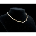 26.1 grams 18 carat Yellow Gold Designer Diamond Choker Necklace