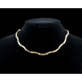 26.1 grams 18 carat Yellow Gold Designer Diamond Choker Necklace