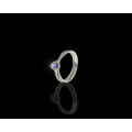 3.3 grams 18 carat White Gold Sapphire and Diamond Cocktail Ring