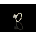 2.8 grams 18 carat White Gold Diamond Solitaire Ring