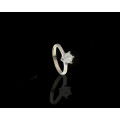 2.8 grams 18 carat White Gold Diamond Solitaire Ring