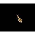 1.4 grams 9 carat Yellow Gold Cubic Zirconia Pendant