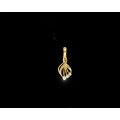 1.4 grams 9 carat Yellow Gold Cubic Zirconia Pendant