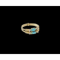2 grams 9 carat Yellow Gold Double Attached Rings