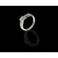 4.3 grams 18 carat White Gold Diamond Engagement Ring