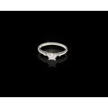2.2 grams 18 carat White Gold Diamond Engagement Ring