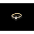 1.4 grams 9 carat Yellow Gold Diamond Engagement Ring