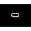 2.9 grams 18 carat White Gold Diamond Half Eternity Ring