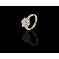 White Gold Diamond Engagement Ring Set