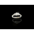 4 grams Platinum Diamond Trilogy Ring