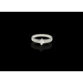 3.8 grams 18 carat White Gold Diamond Engagement Ring