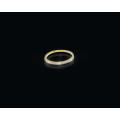 1.3 grams 9 carat Yellow Gold Half Eternity Ring