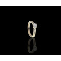 3.5 grams 18ct White Gold Browns Diamond Engagement Ring