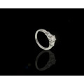 5.12 grams Platinum. Diamond Engagement Ring