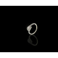 2.1 grams 9 carat White Gold Diamond Engagement Ring