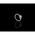 2.1 grams 9 carat White Gold Diamond Engagement Ring