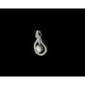 2 grams 18 carat White Gold Diamond Pendant