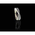 Fashionable White Gold Diamond Half Eternity Ring