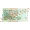 2004/2009 10 Rand TT Mboweni 2nd Issue (AP73 89-95)  7 Notes
