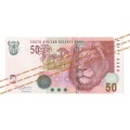 2004/2009 50 Rand TT Mboweni 2nd Issue (AD91 27-29)  3 Notes