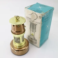 Original Boxed Brass and Copper Vintage Miners Lamp