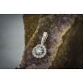 Moissanite - Silver 925 Pendant - Mois 1.11 ct Vvs1 - Ice Blue White Round