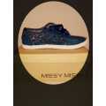 Navy Size 7 & 8 NAVY ONLY Casual Ladies Canvas Sneaker Shoes with Lace - Size 7 and 8 Only (NAVY)