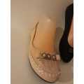 Fashionable Mink All Sizes Ladies Soft Suede Comfortable Pumps - Size 3 to 8 in Mink Colour