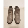 Size 6  PU Leather !!! SUPERIOR QUALITY!!! Ladies Ankle Boots** Size 6  ONLY * Grey
