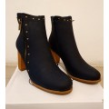 ## Trendy ## Size 7  **Navy Studded Ankle Boots **Sizes 7  ** Navy Only