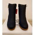 ## Trendy ## Size 5 / 7 **Navy Studded Ankle Boots **Sizes 5 / 7** Navy Only