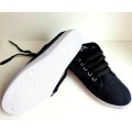 Navy Size 7 & 8 NAVY ONLY Casual Ladies Canvas Sneaker Shoes with Lace - Size 7 and 8 Only (NAVY)