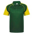 Size 2XL Mens Green & Yellow light weight Golf Shirts - Green XXL