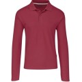Size 4XL Mens High quality Legacy Long Sleeve Golf Shirt - Maroon (XXXXL)