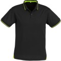 Size 4XL Mens Stylish and Unique Golf Shirt - Black and Lime (XXXXL)