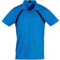 Size 4XL Mens Trendy Casual Golf Shirt - Blue and Black (XXXXL)