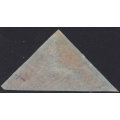 Cape of Good Hope : 1853 SACC3 1d Brick Red , slightly blued paper VERY FINE USED CV R11000
