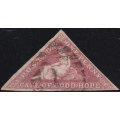 Cape of Good Hope 1864 : SG5a / SACC5a 1d (PALE) ROSE-VERY FINE USED-3 GOOD TO LARGE MARGINS CV£300+