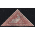 Cape of Good Hope SACC3a 1d BROWN RED -VERY FINE USED  - 3 EXCELLENT EVEN MARGINS - CV R13000