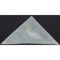 Cape of Good Hope : 1853 SACC2 4d DEEP BLUE(DEEPLY BLUED PAPER) - VERY FINE USED CV R5500