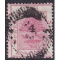 OFS - 1877 SG13 4d on 6d ROSE [SURCHARGED TYPE (d)] VFU