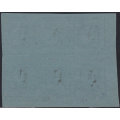 PIETERSBURG 1901 4d BLACK/BLUE BLOCK OF 6  WITH VARIETIES - UNMOUNTED MINT- SEE BELOW