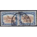 Union of SA - 1927 SG36 1/- BROWN and DEEP BLUE - VERY FINE USED CV £55