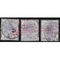 OFS 1888 SG46v / SACC83v 2½d on 3d ULTRAMARINE WITH CURVED FOOT TO `2`  - UNLISTED