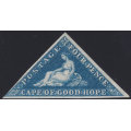 Cape of Good Hope SACC6a  4d DEEP BLUE - SUPERB MINT/UNUSED CV R33000