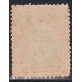 B.S.A.C / RHODESIA 1913-22 : 4d BLACK & ORANGE-RED  `SPECIMEN`  - MM CV R3420