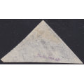 CAPE OF GOOD HOPE 1853 SACC15b - 4d SLATE BLUE - FINE USED - CV R18000