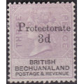 Bechuanaland Protectorate 1888 SACC41 3d ON 3d LILAC and BLACK MNG CV R3700